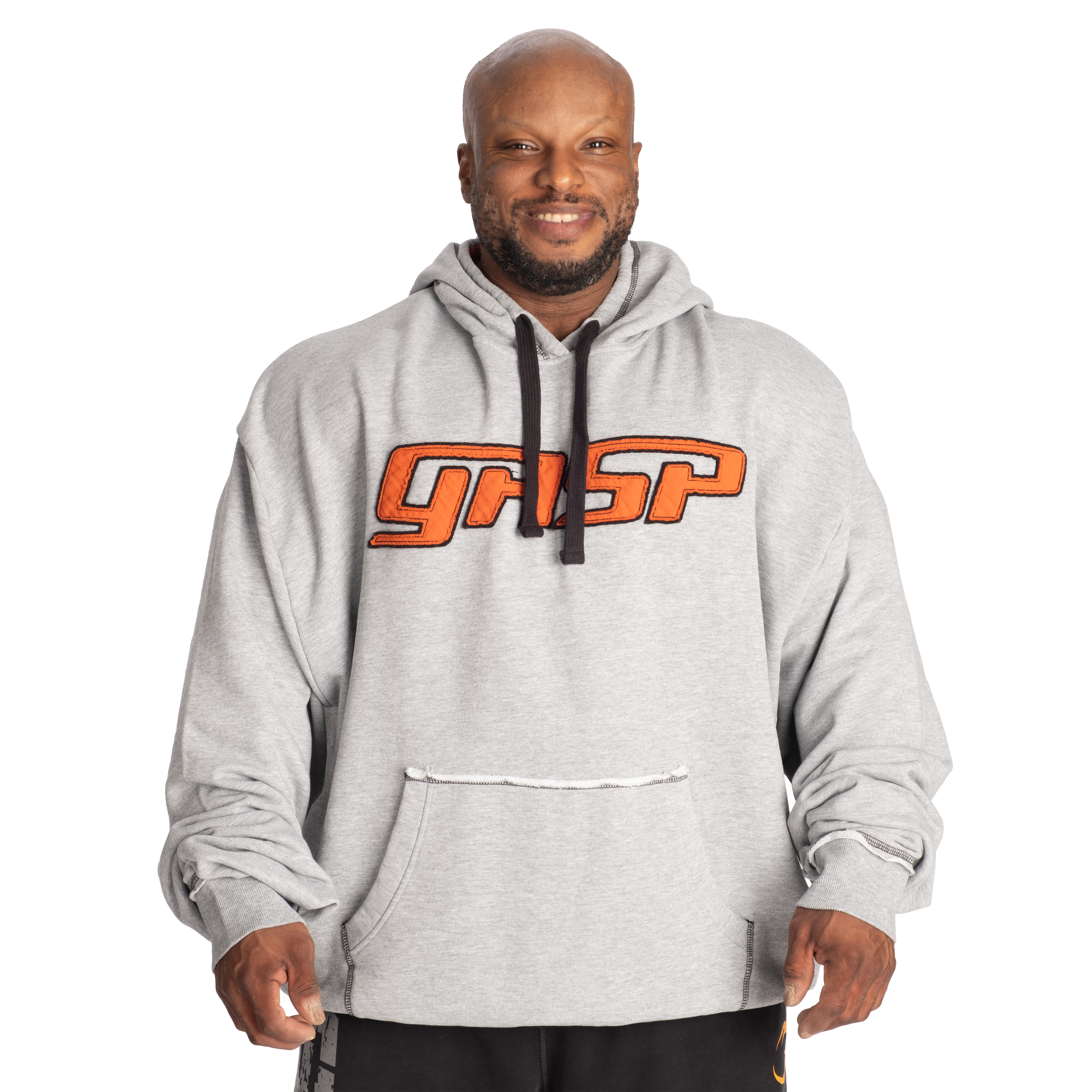 Gasp Hood Sweater, Light Grey Melange/Flame – MUSL BUDDIES