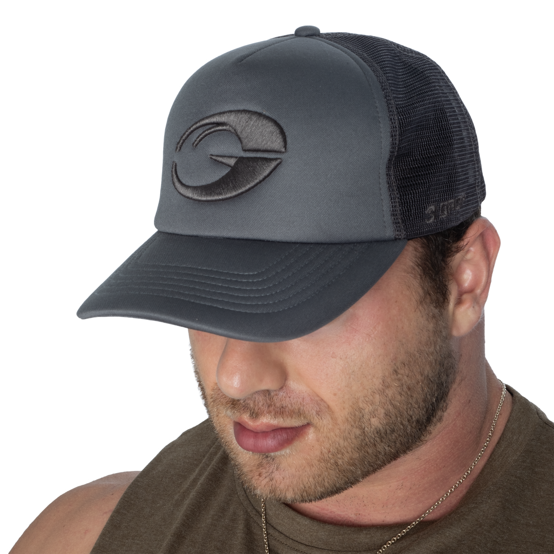 Gasp Foam Trucker Cap, Smoke Grey