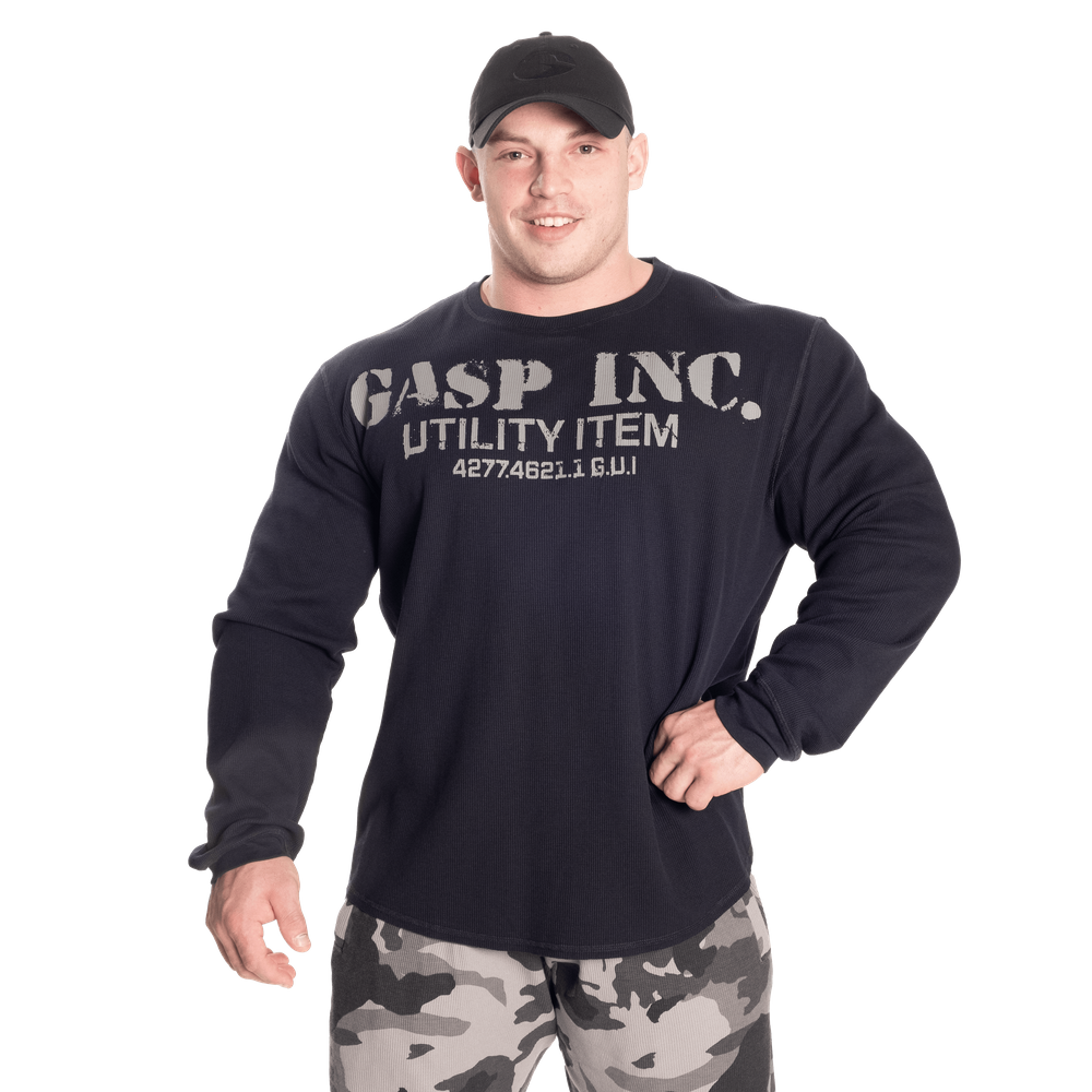 Thermal gym sweater, Asphalt – MUSL BUDDIES
