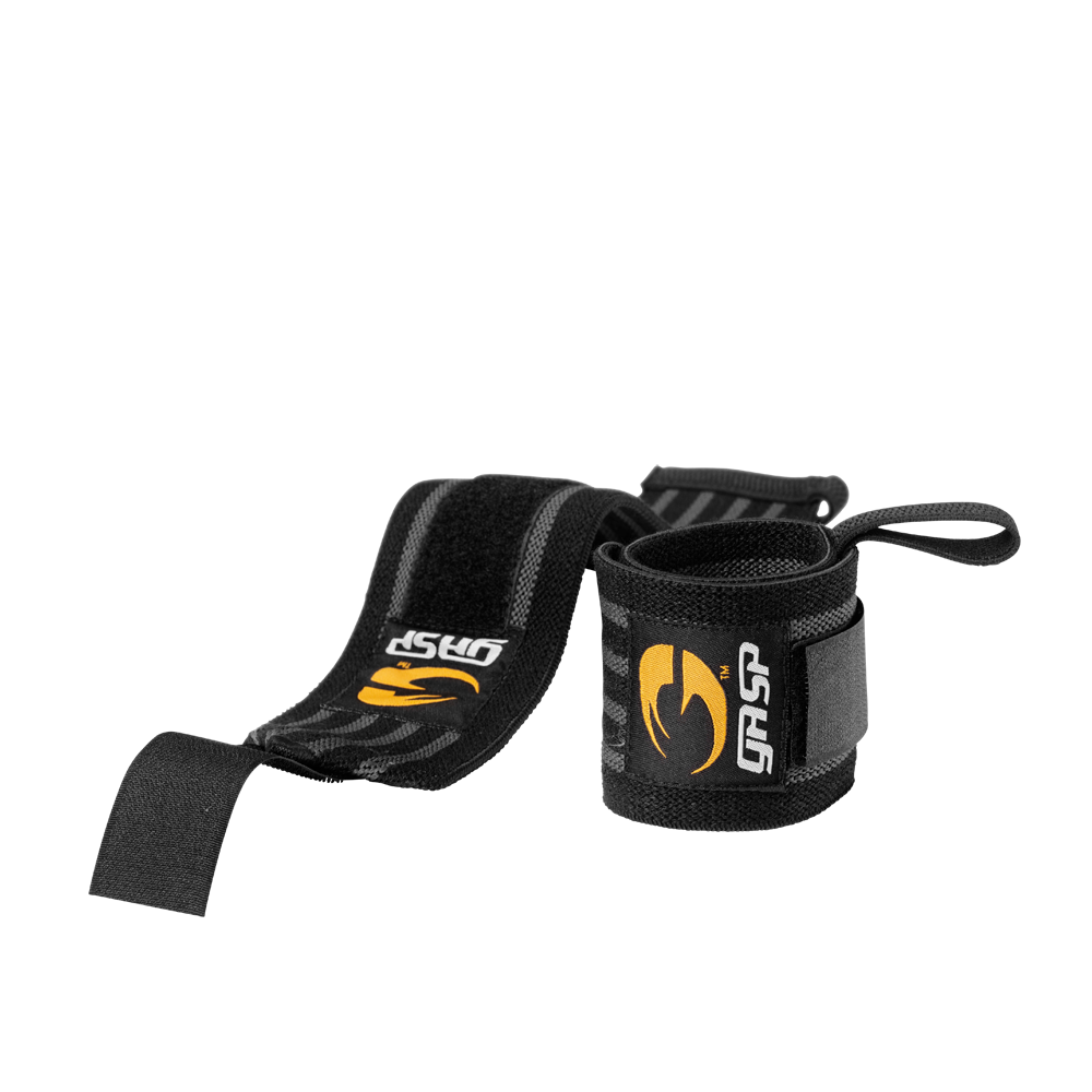 Hardcore Wrist Wraps, Black/Grey - MUSL BUDDIES