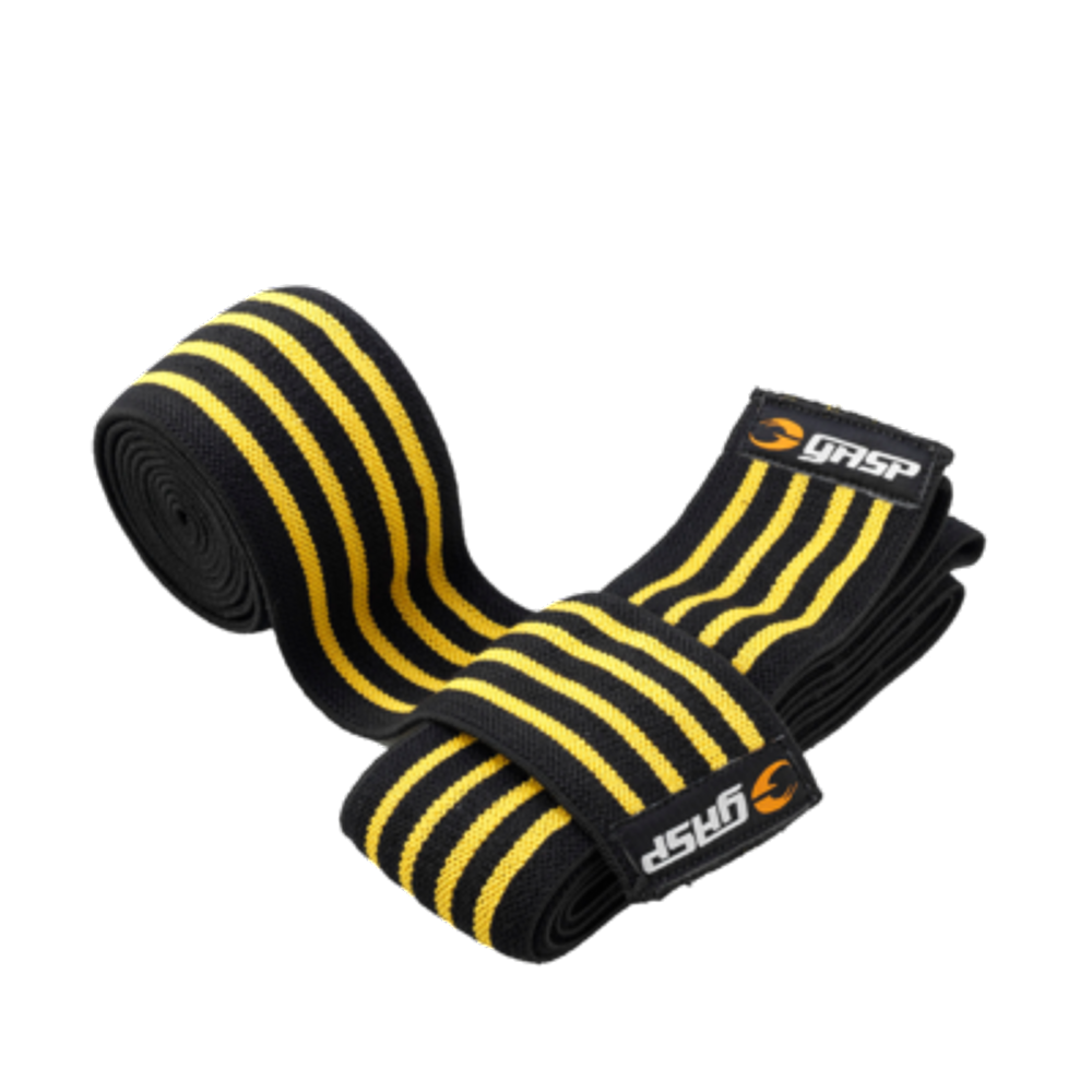 Knee wraps, Black/Flame - MUSL BUDDIES