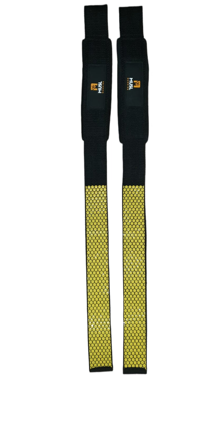 MUSL Buddies Lifting Strap - Yellow - MUSL BUDDIES