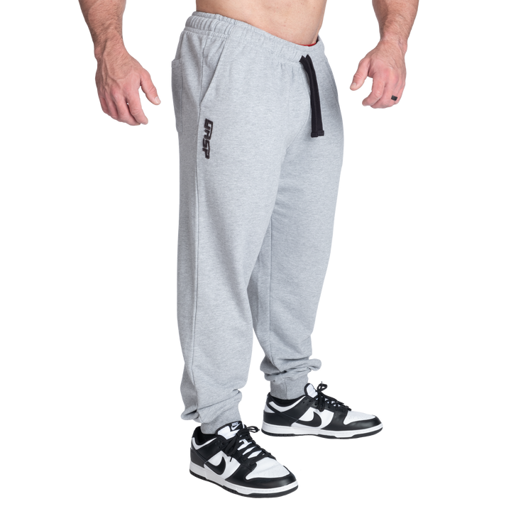 Baggy Street Pants, Light Grey Melange
