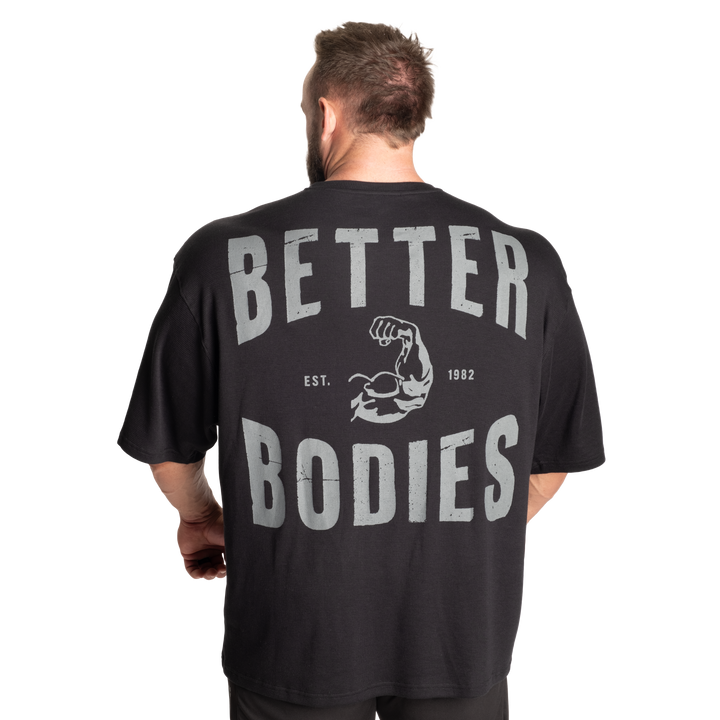 Muscle Iron Thermal Tee, Asphalt - MUSL BUDDIES