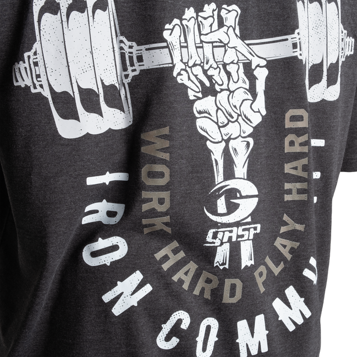 Harder To Kill Iron Tee, Dark Grey Melange - MUSL BUDDIES