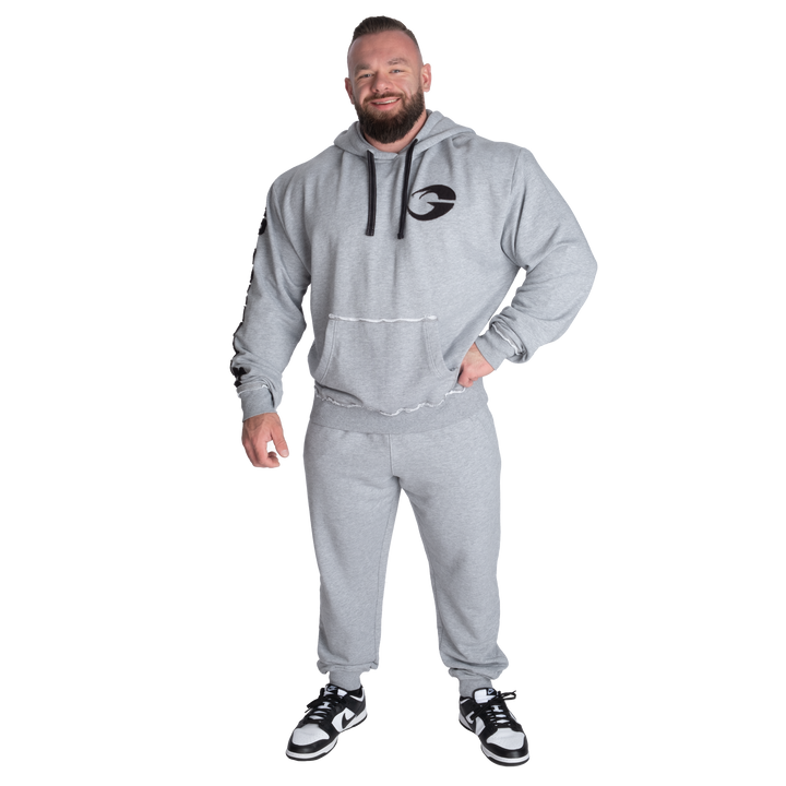 Baggy Street Pants, Light Grey Melange