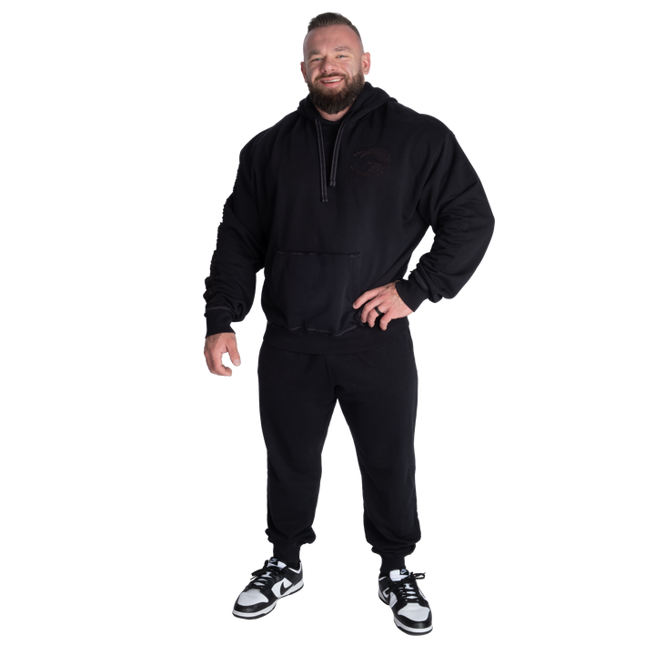 Baggy Street Pants, Black/Flame