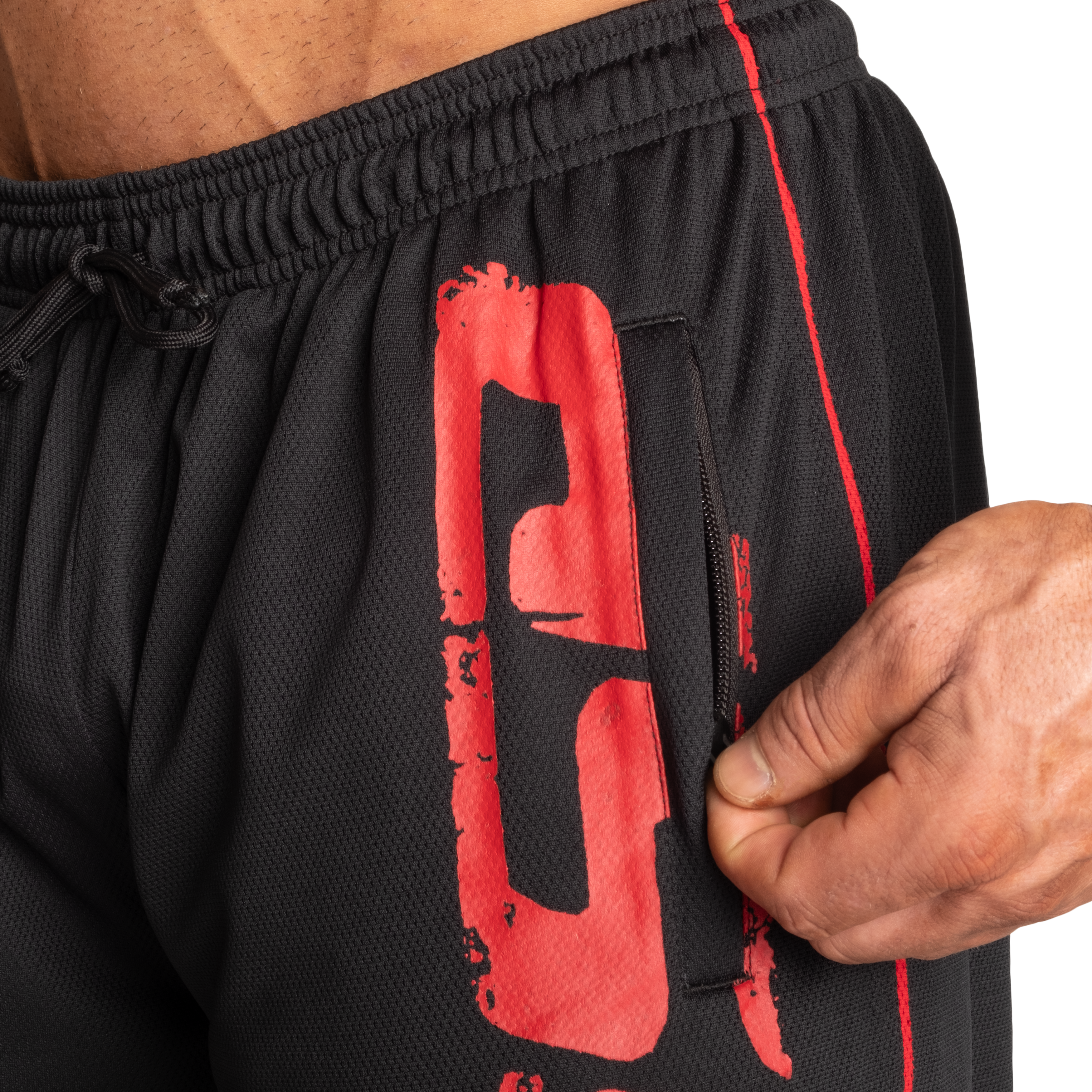 Pro mesh shorts, Black/Red