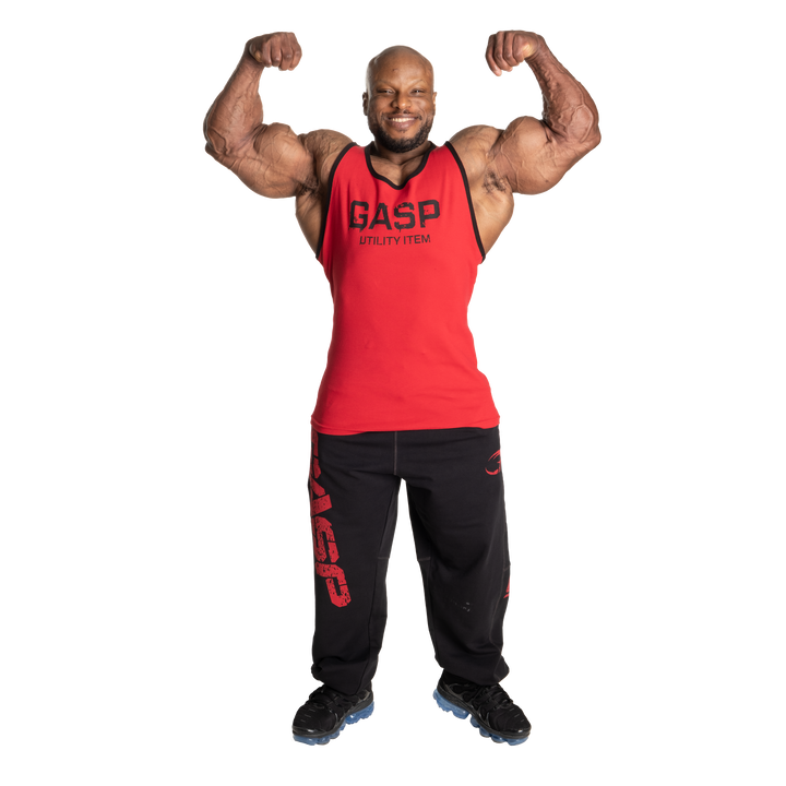 Ribbed T-back, Chili Red