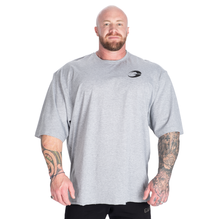 Division Iron Tee, Light Grey Melange