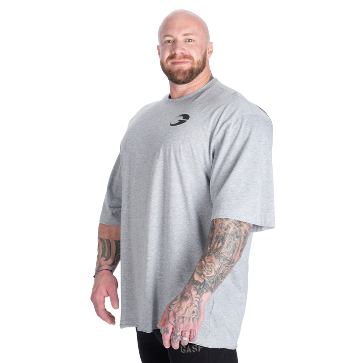 Division Iron Tee, Light Grey Melange