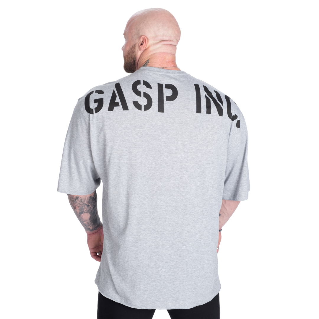 Division Iron Tee, Light Grey Melange
