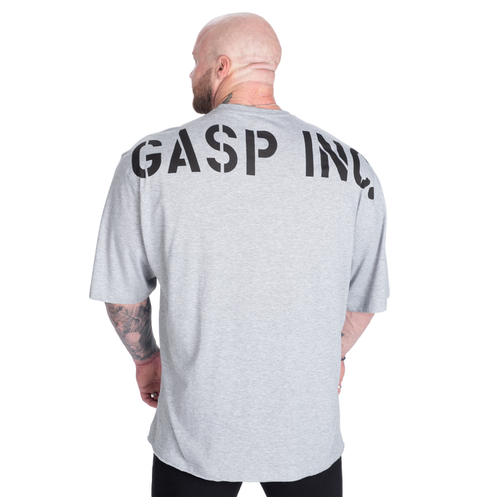 Division Iron Tee, Light Grey Melange
