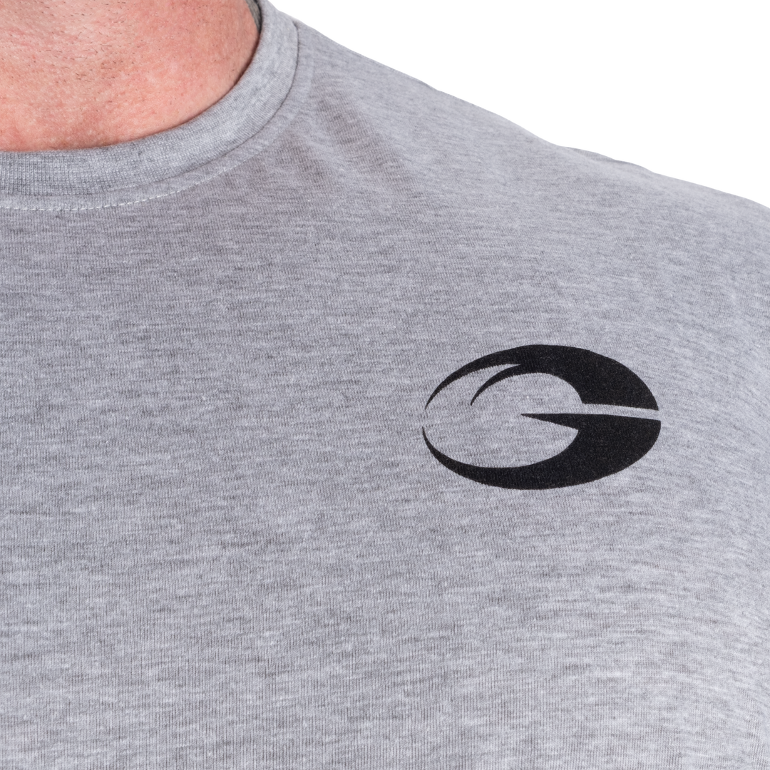 Division Iron Tee, Light Grey Melange