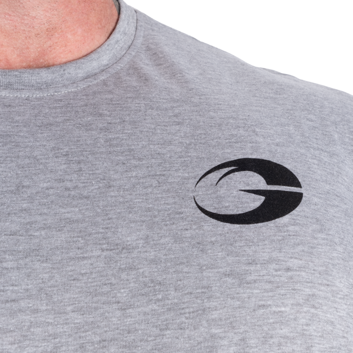 Division Iron Tee, Light Grey Melange