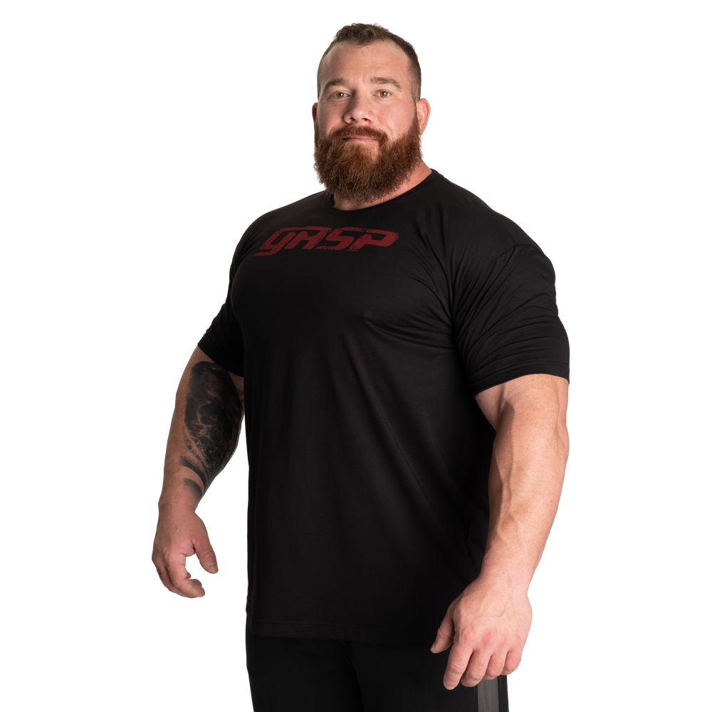 Legacy gym tee, Black/Red - MUSL BUDDIES