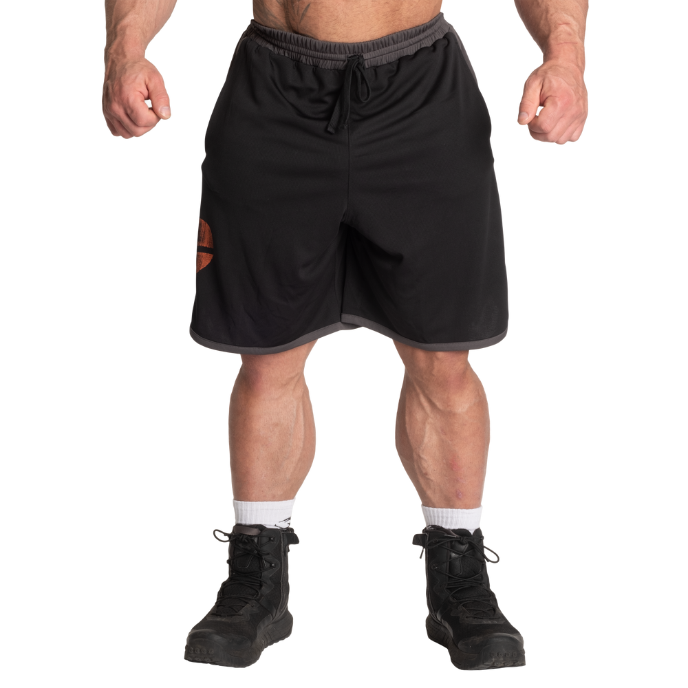 Gasp Mesh Shorts, Black/Grey - MUSL BUDDIES