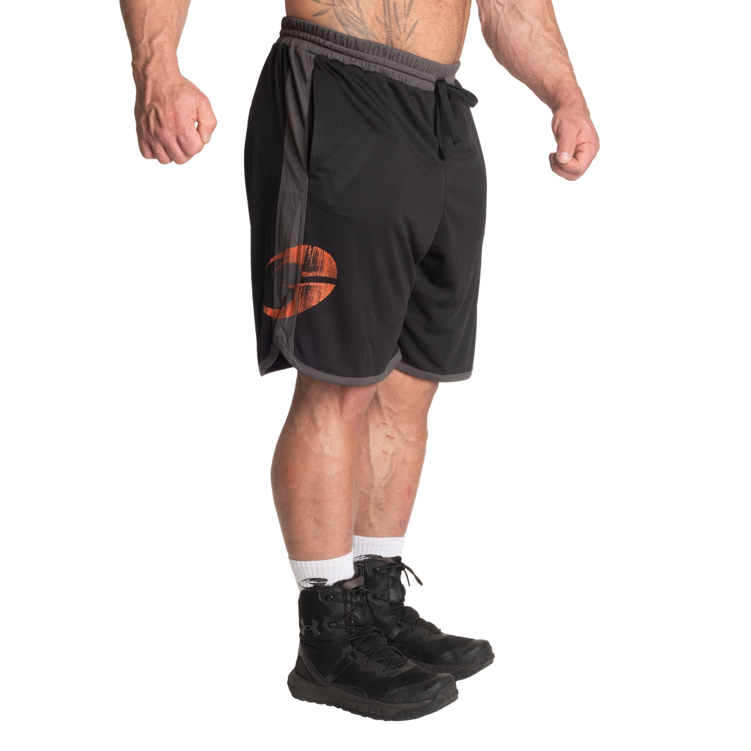 Gasp Mesh Shorts, Black/Grey - MUSL BUDDIES