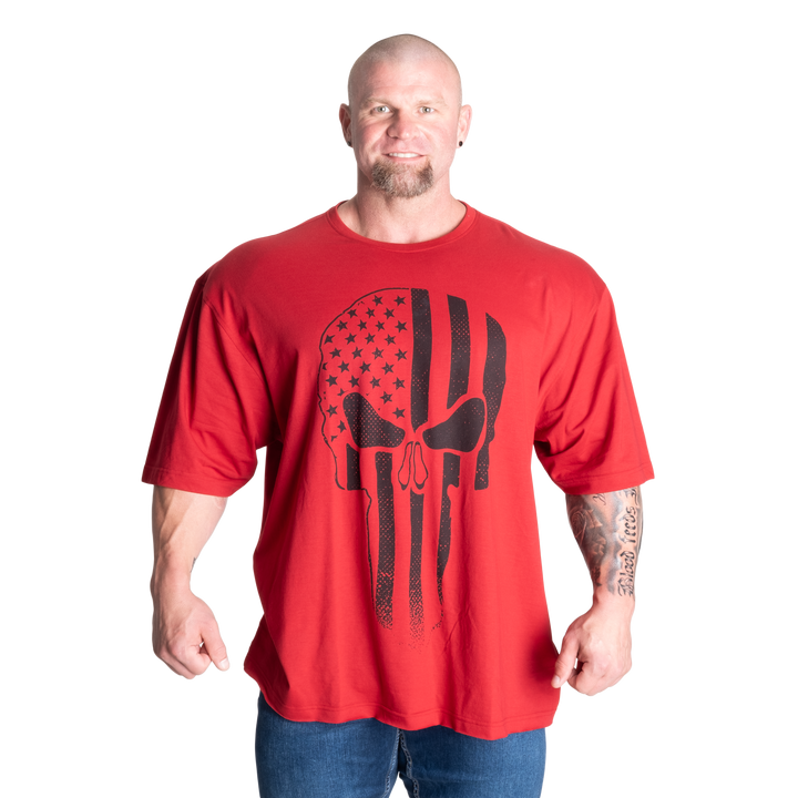Skull Division Iron Tee, Chili Red