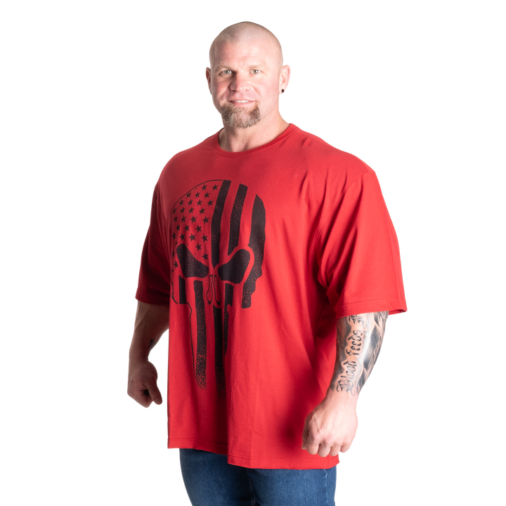 Skull Division Iron Tee, Chili Red