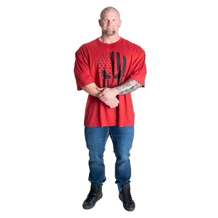 Skull Division Iron Tee, Chili Red