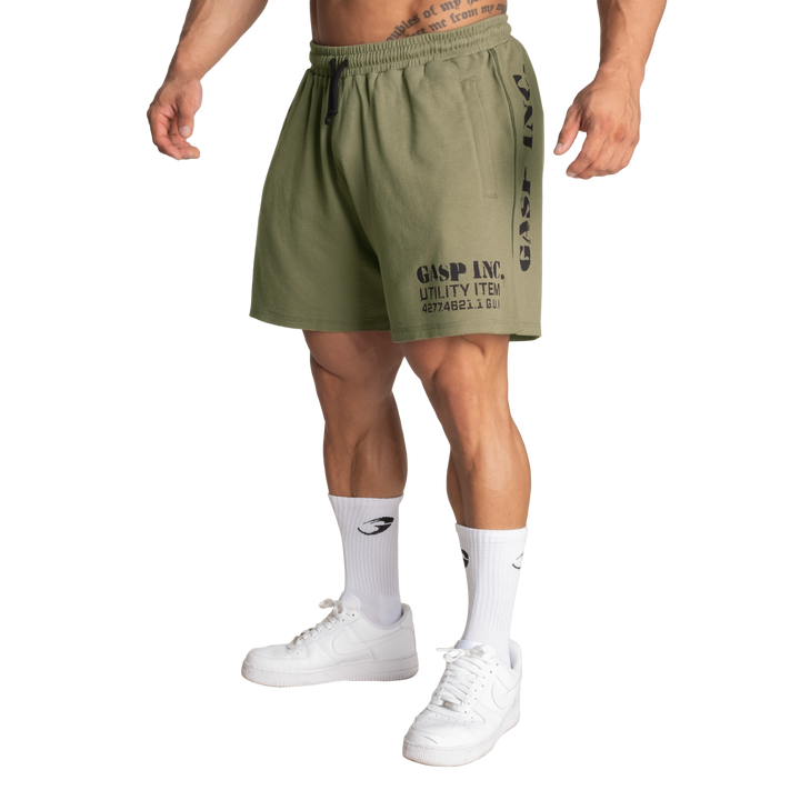 Thermal shorts 6", Washed Green