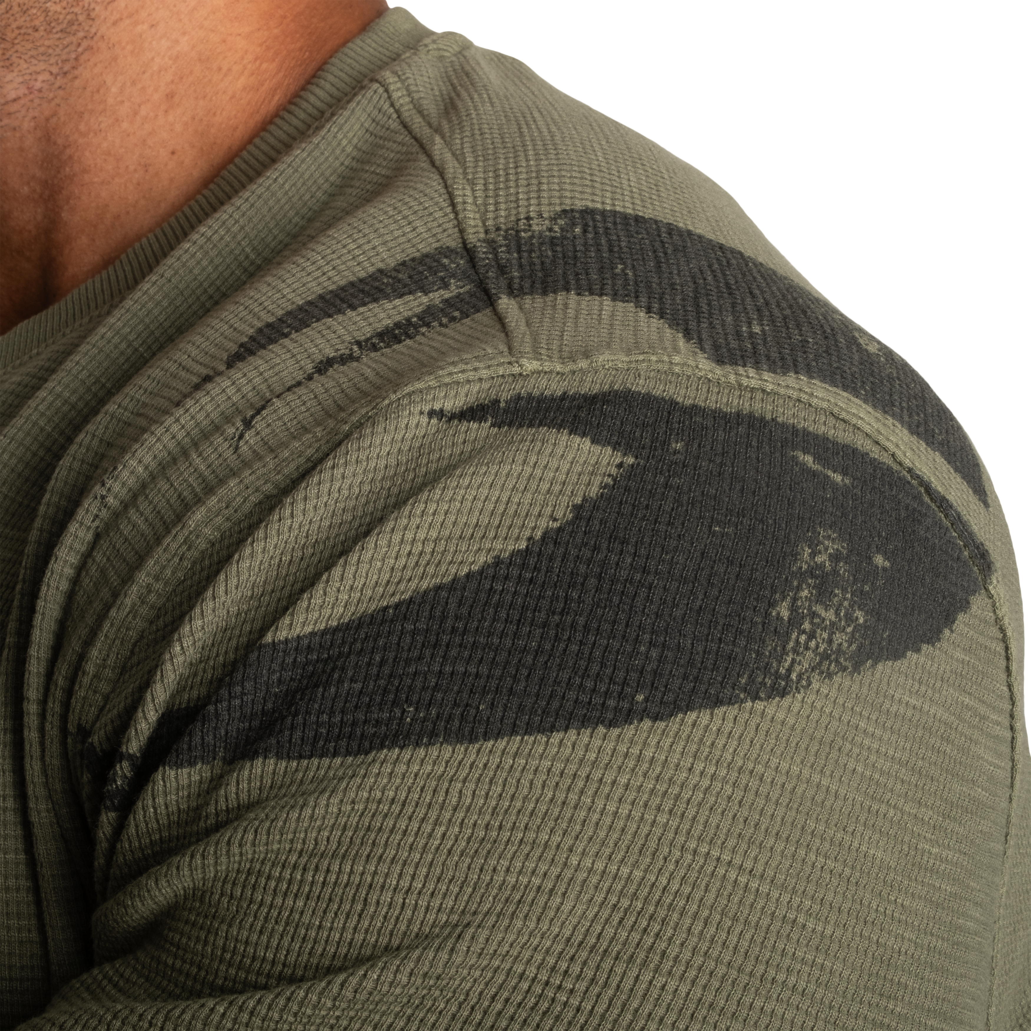 Thermal Henley, Washed Green