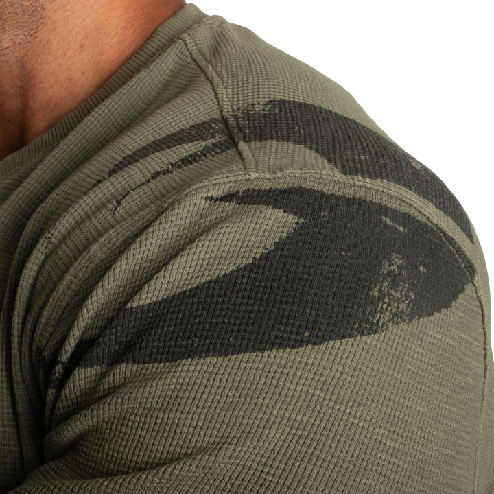 Thermal Henley, Washed Green