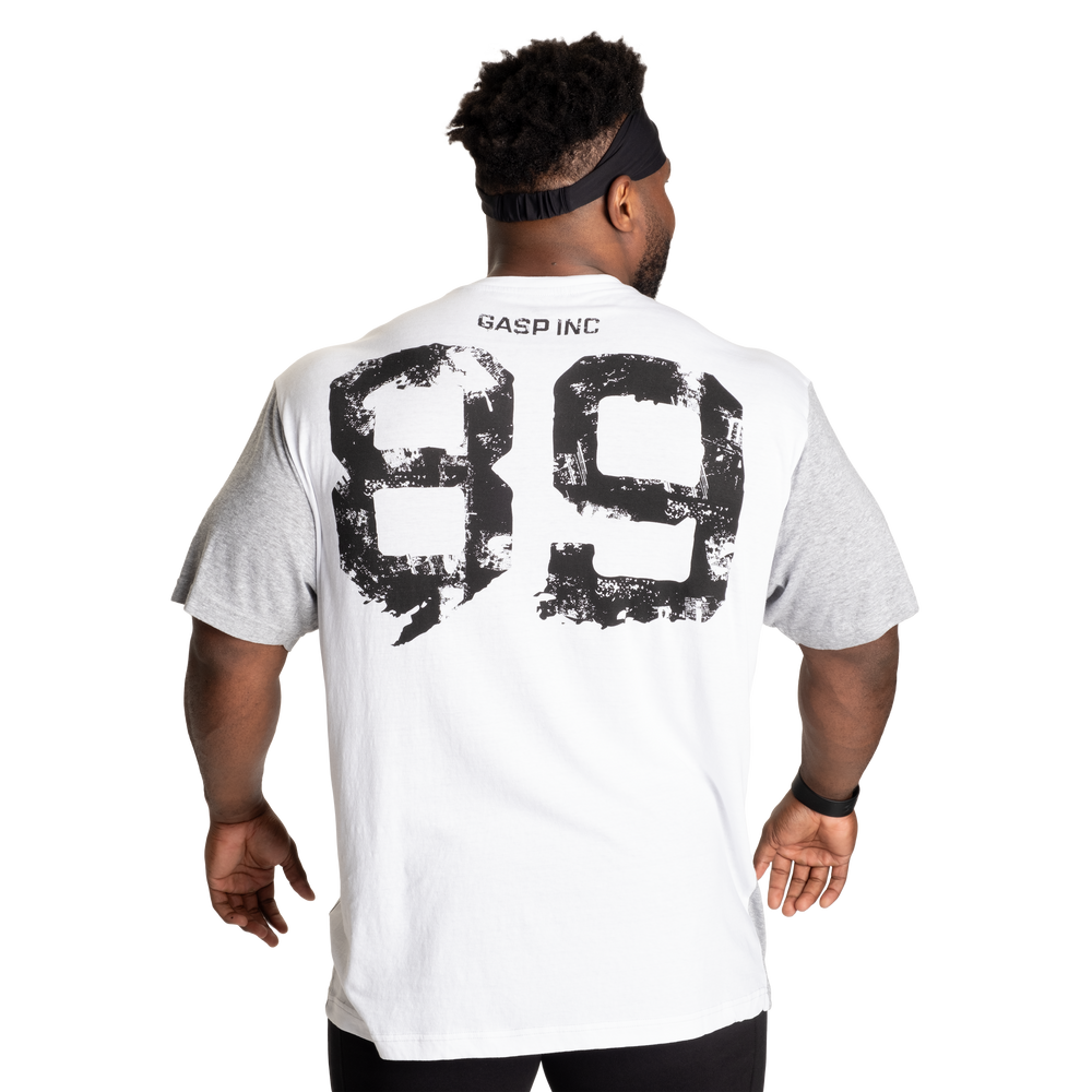 Two Color Original Tee, Light Grey Mel/White - MUSL BUDDIES