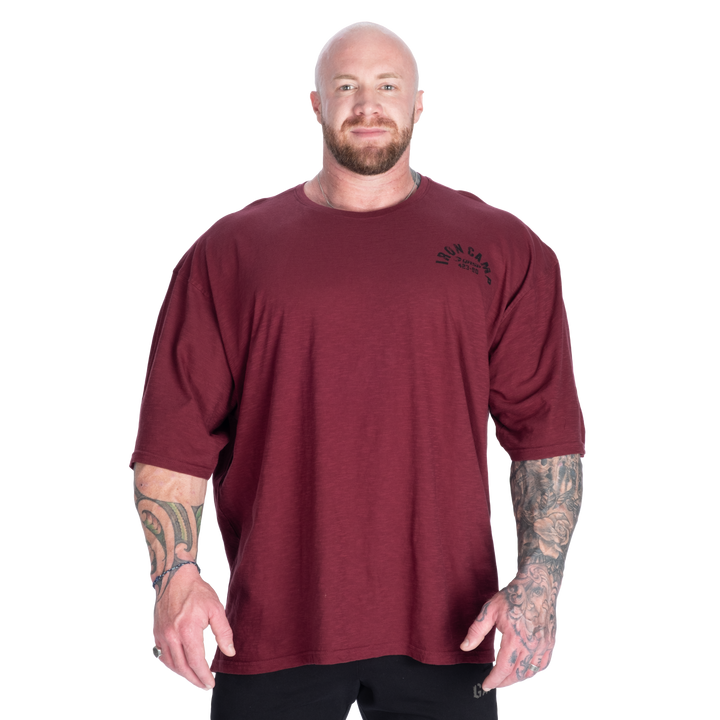 Slub Iron Tee, Washed Maroon
