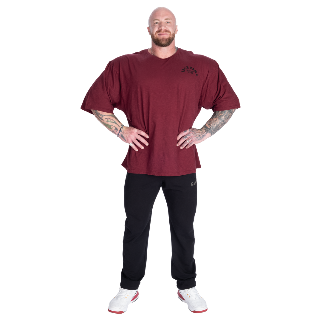 Slub Iron Tee, Washed Maroon