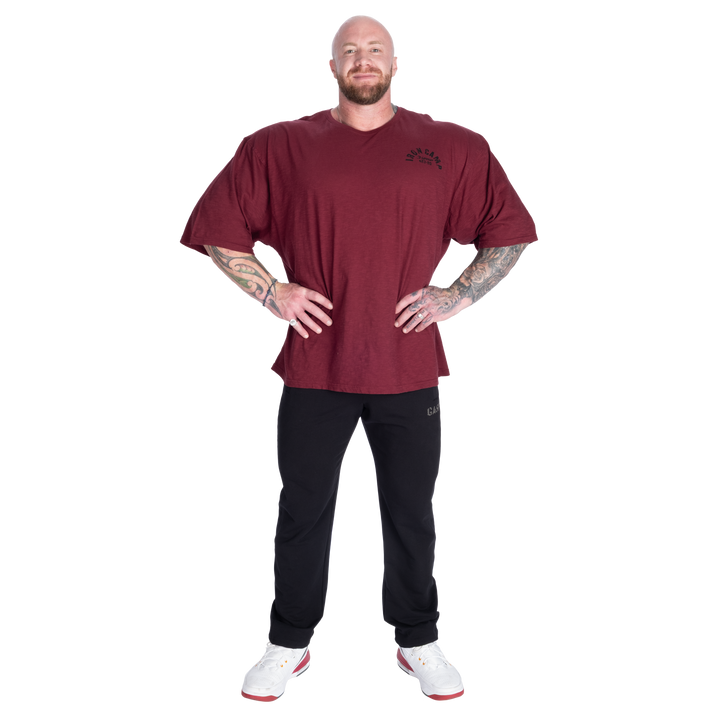 Slub Iron Tee, Washed Maroon