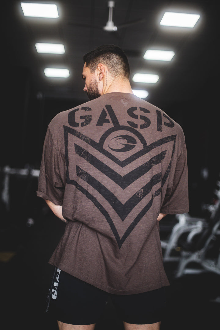 Slub Iron Tee, Washed Timber