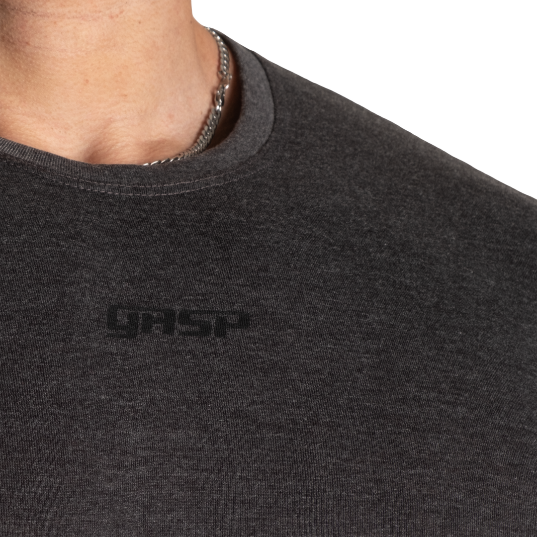 Gasp Standard Tee, Dark Grey MElange