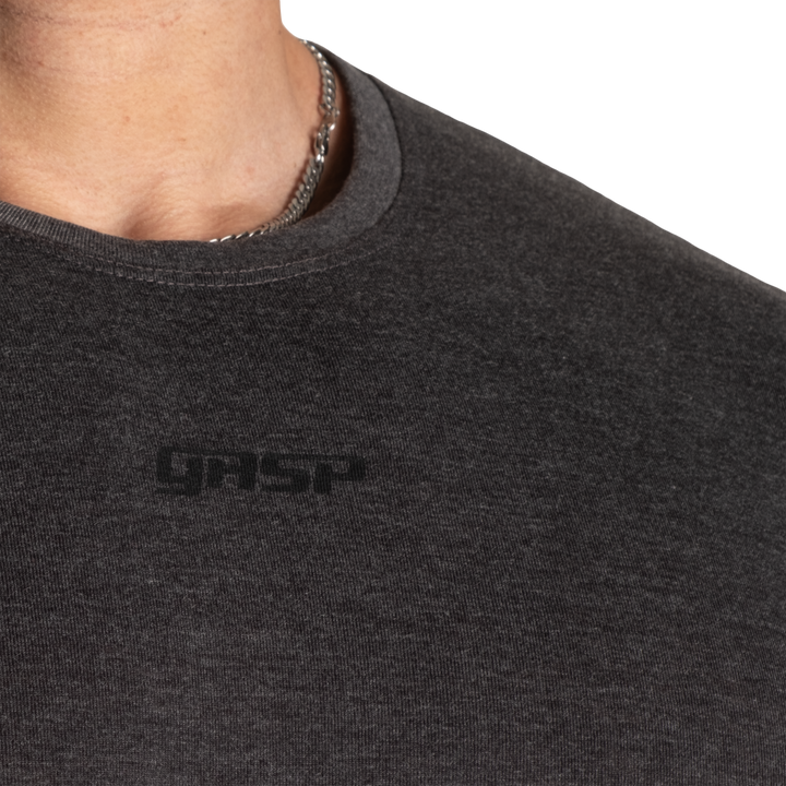 Gasp Standard Tee, Dark Grey MElange