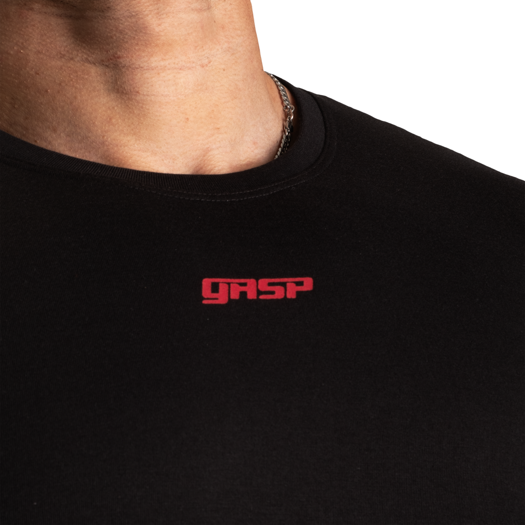 Gasp Standard Tee, Black/Red