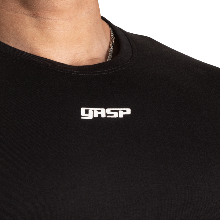 Gasp Standard Tee, Black/White