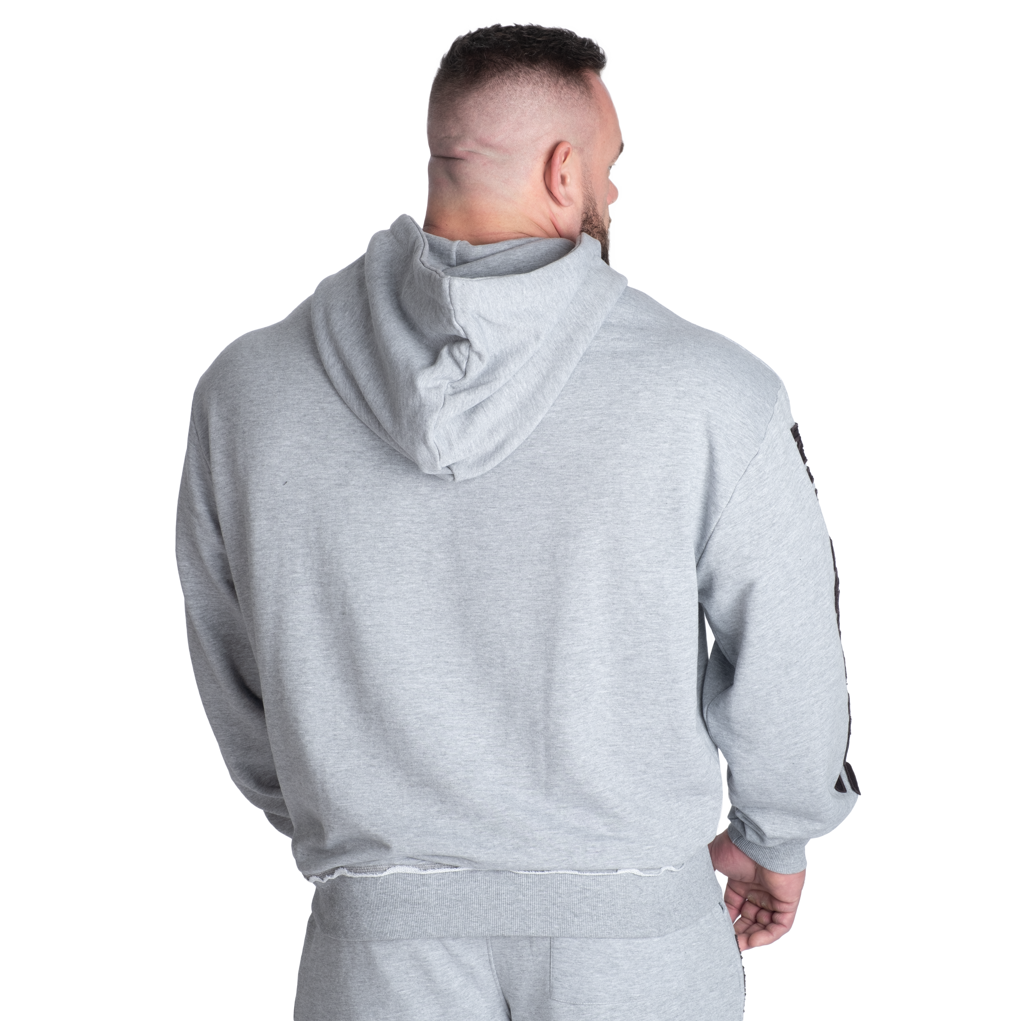 Distressed Hood V2 - Light Grey Melange