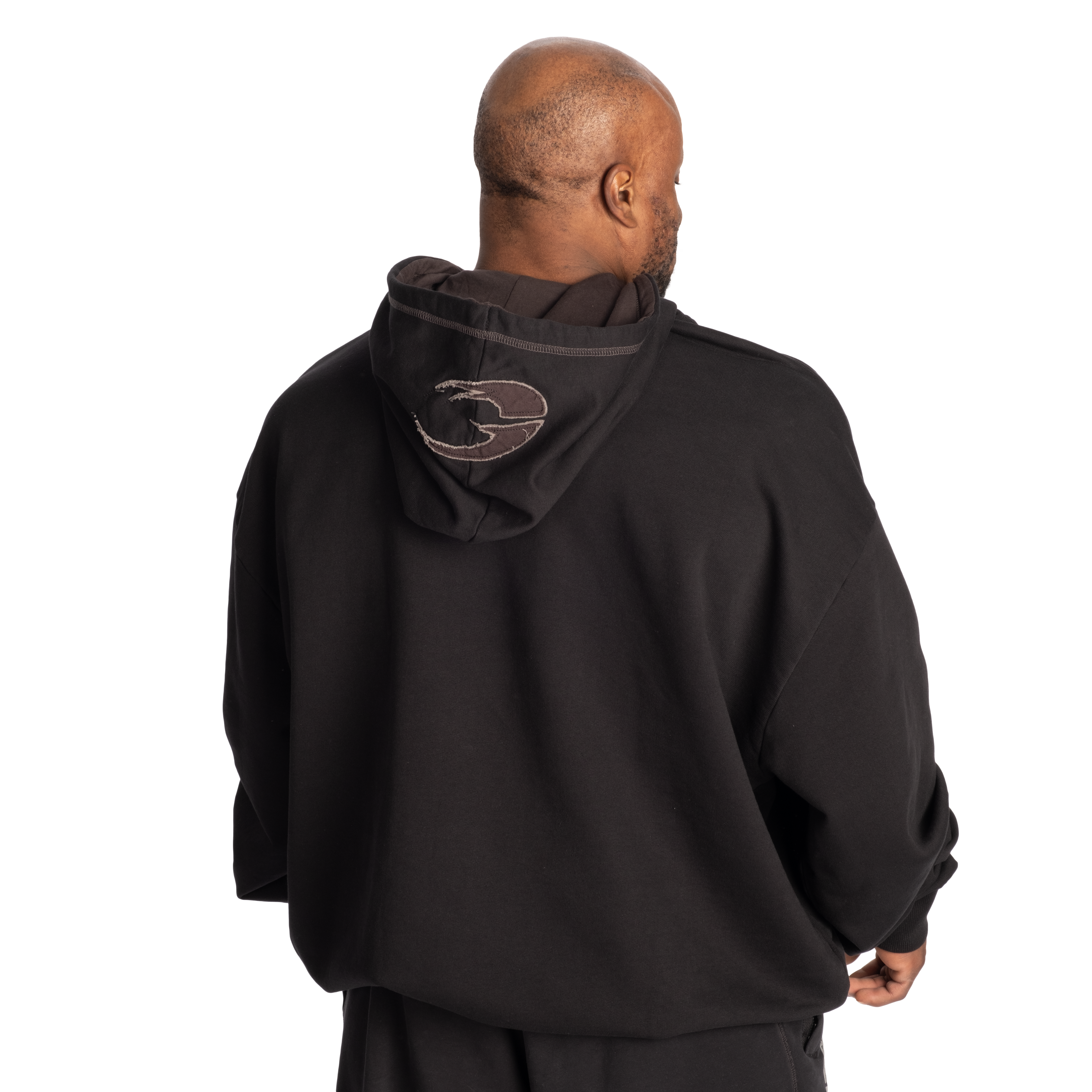 Gasp Hood Sweater, Black/Grey