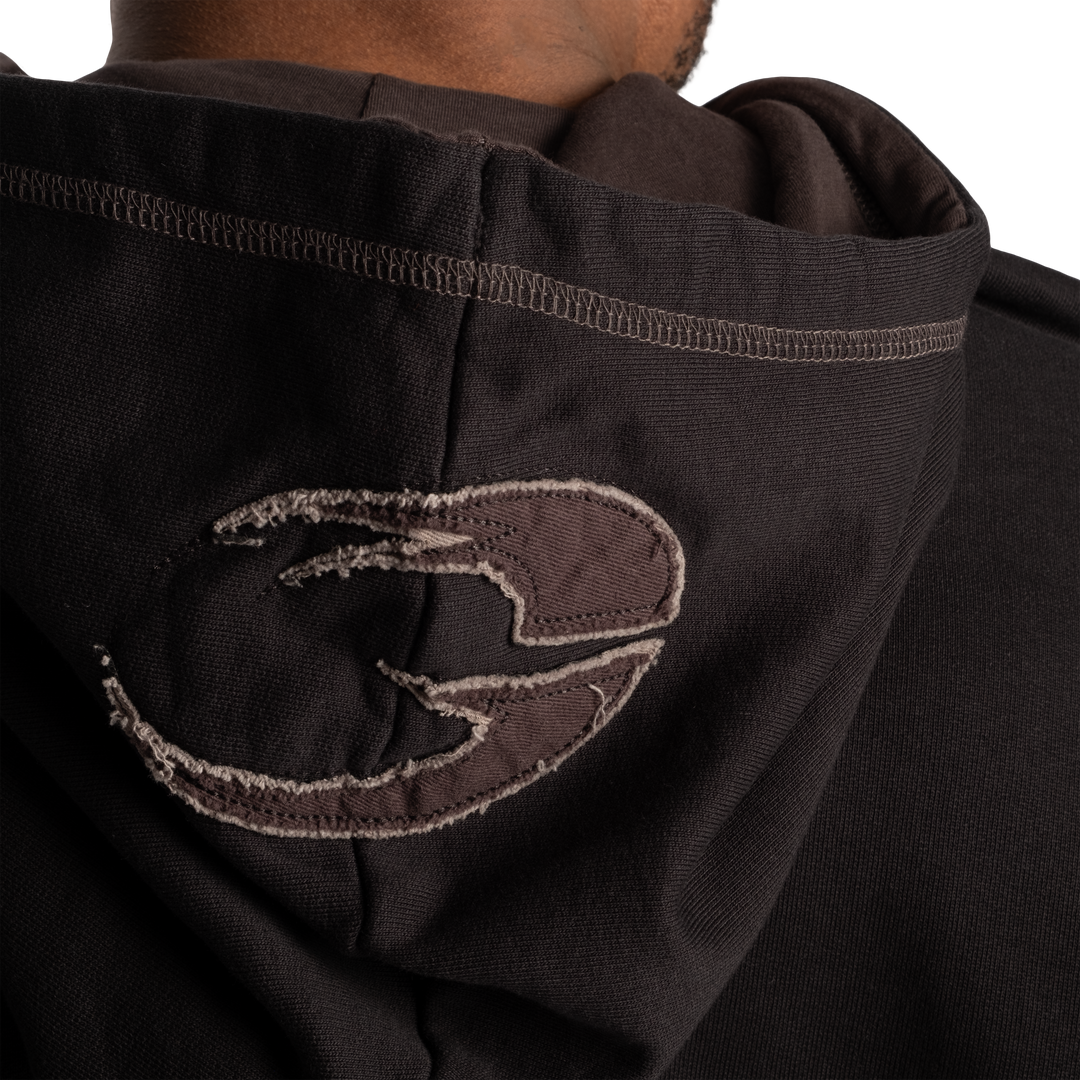 Gasp Hood Sweater, Black/Grey