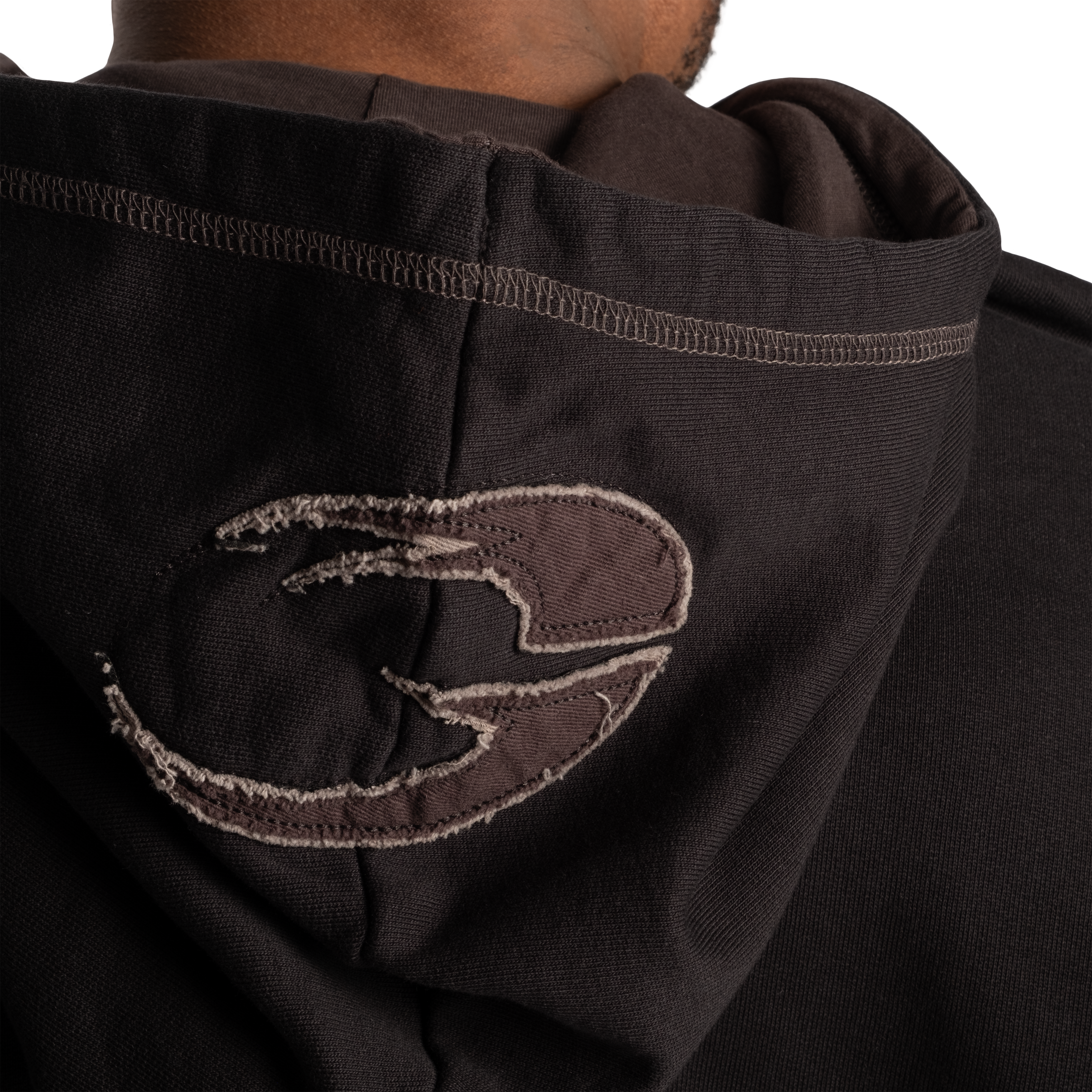 Gasp Hood Sweater, Black/Grey