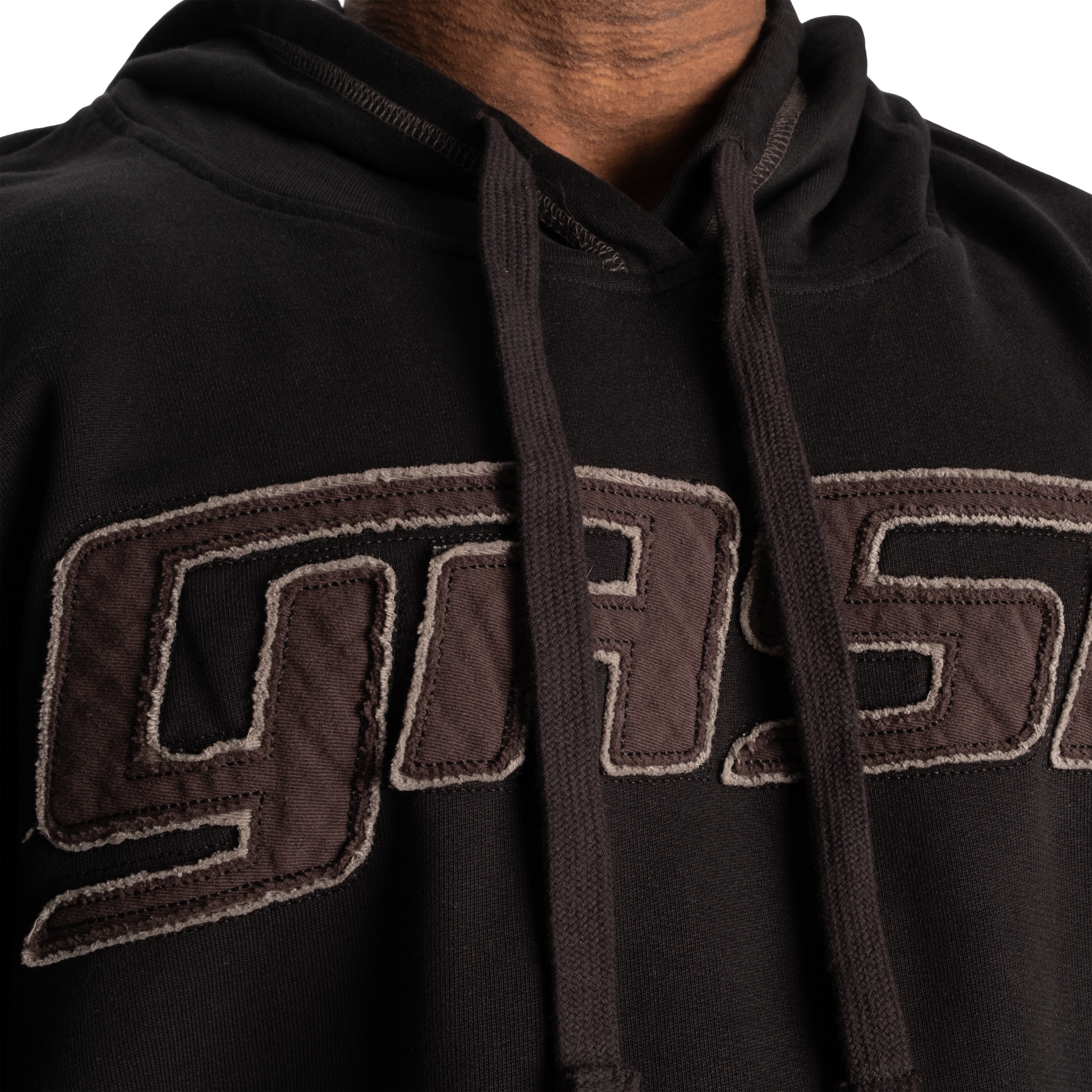 Gasp Hood Sweater, Black/Grey