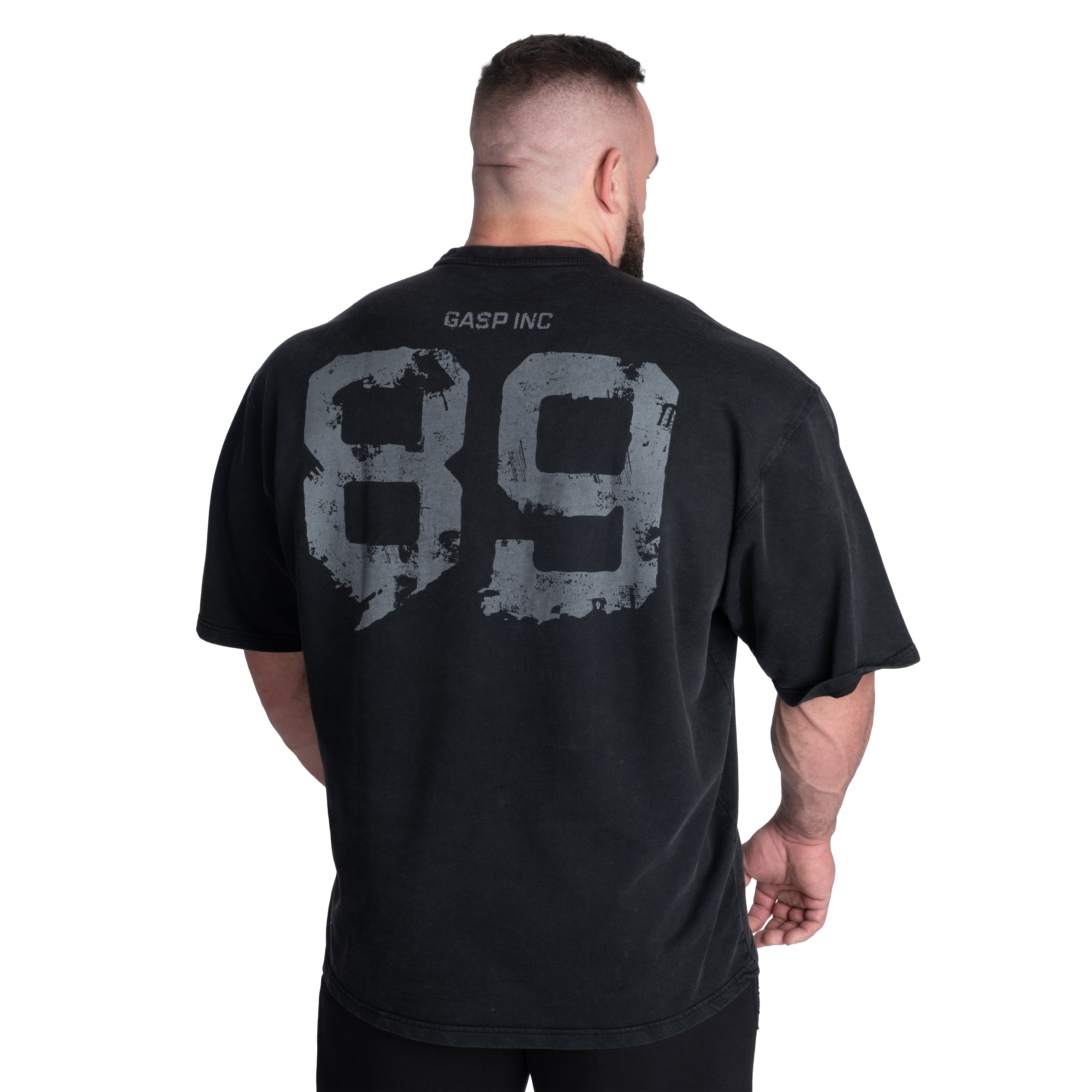 89 Terry Iron Tee, Washed Black