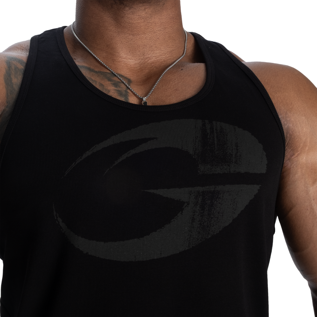 Gasp Rib Essential T-Back, Black