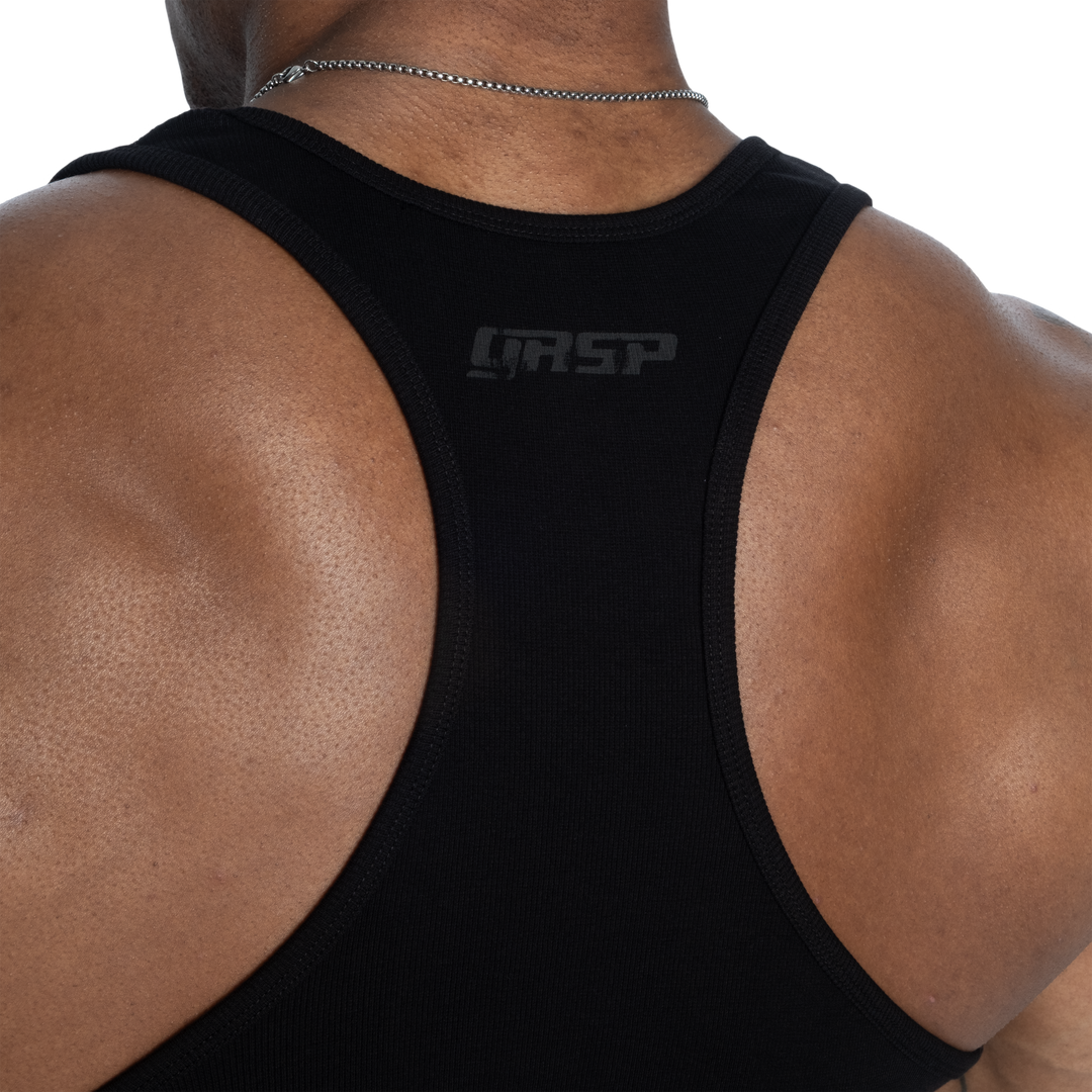 Gasp Rib Essential T-Back, Black