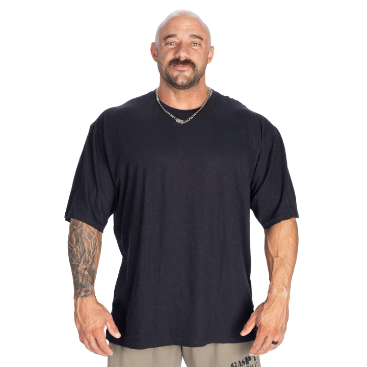 HTK Slub Iron Tee, Washed Black