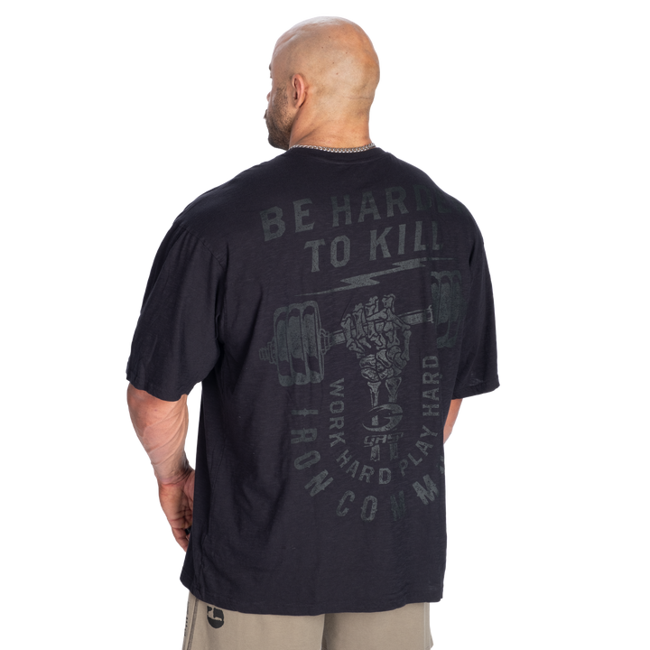 HTK Slub Iron Tee, Washed Black