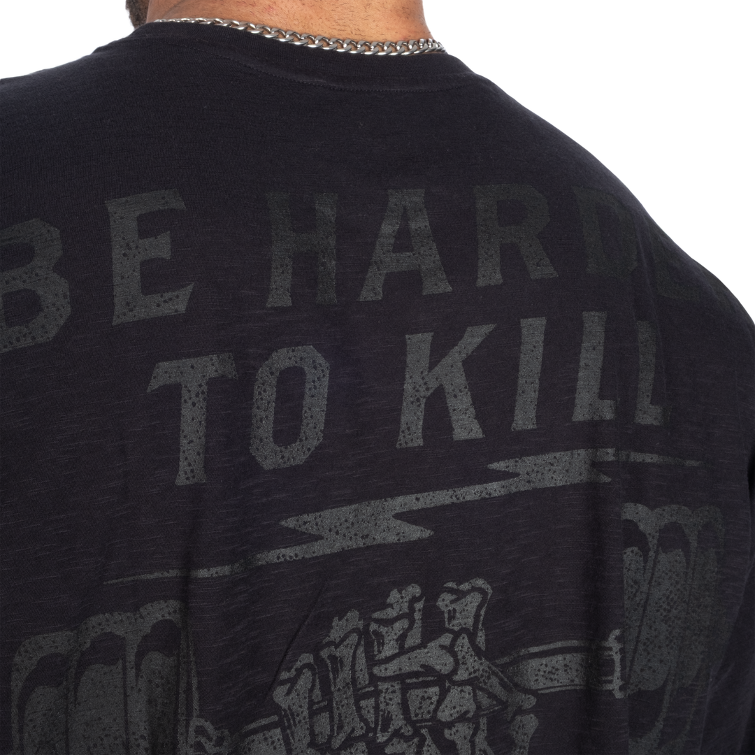 HTK Slub Iron Tee, Washed Black