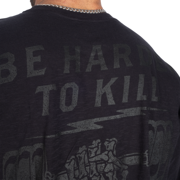 HTK Slub Iron Tee, Washed Black
