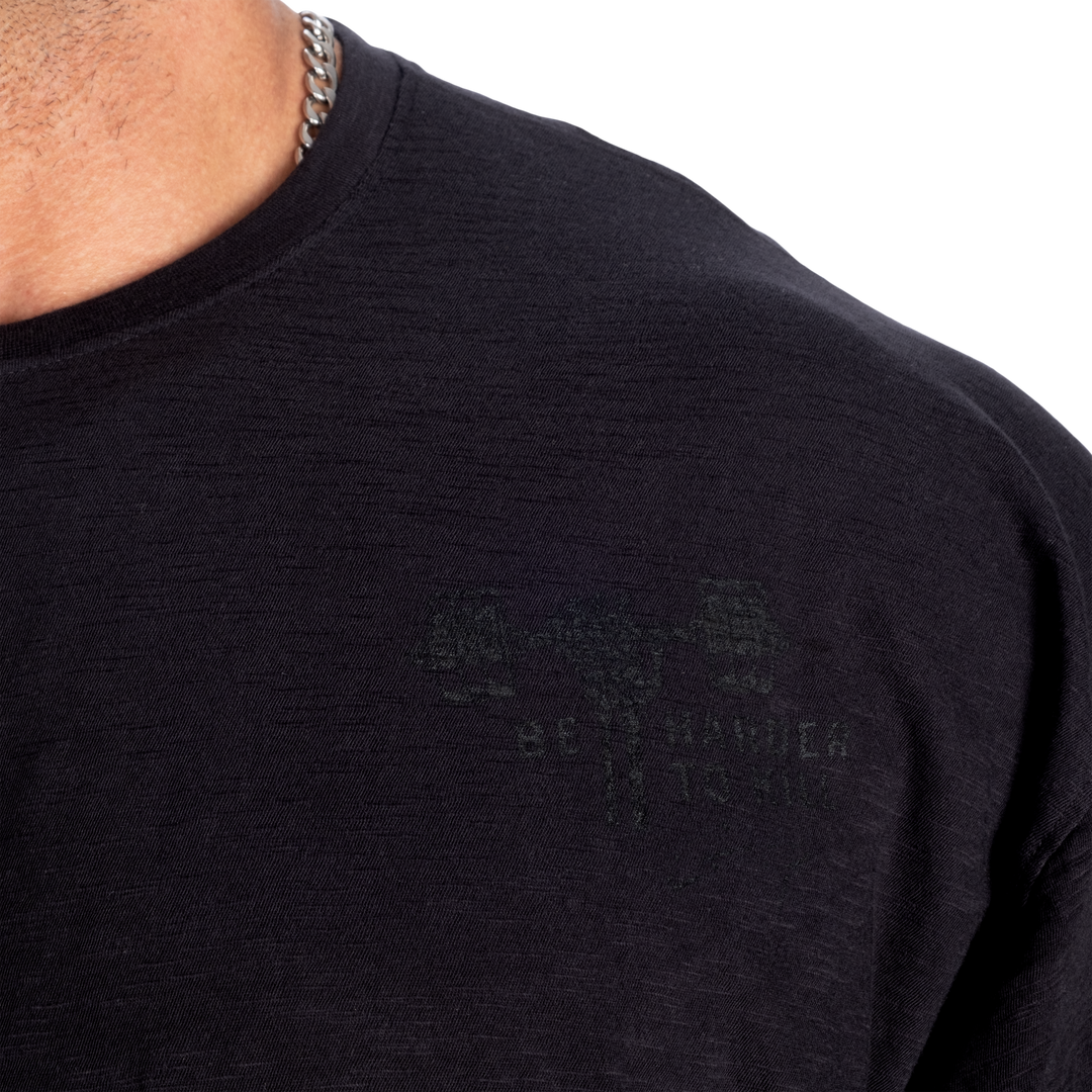 HTK Slub Iron Tee, Washed Black